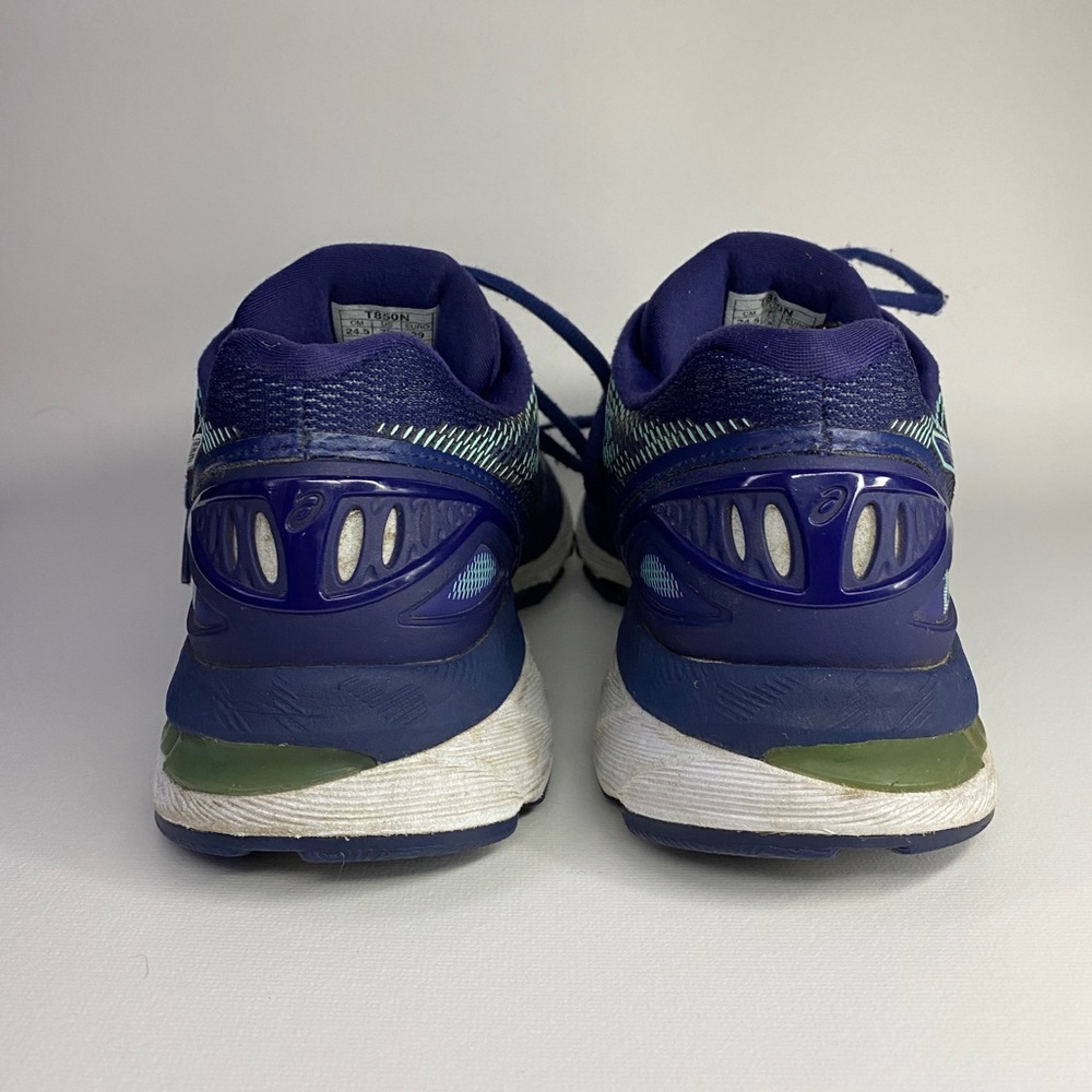 Asics Gel-Nimbus 20 Running Shoes US Women’s 7.5 Blue/Green T850N - Picture 10 of 11